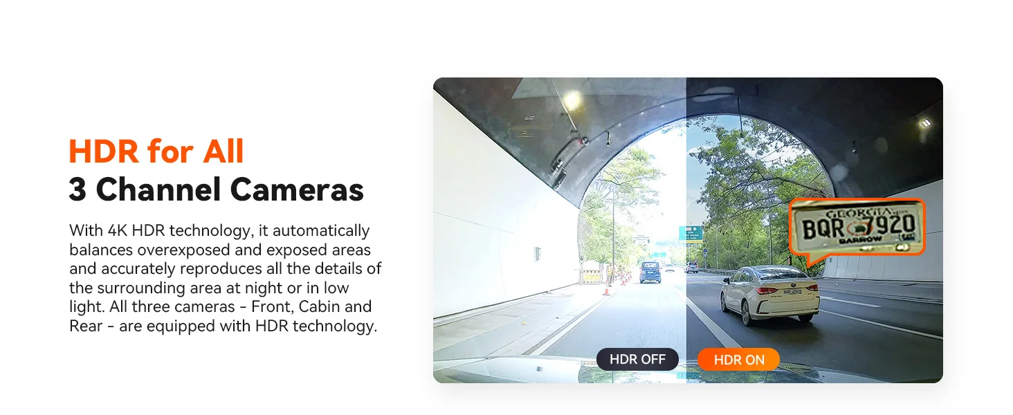 3 canaux voiture DVR UHD 4K 3 lentilles à l'intérieur du véhicule caméra de tableau de bord caméra à trois voies DVR enregistreur enregistreur vidéo GPS Dashcam caméscope