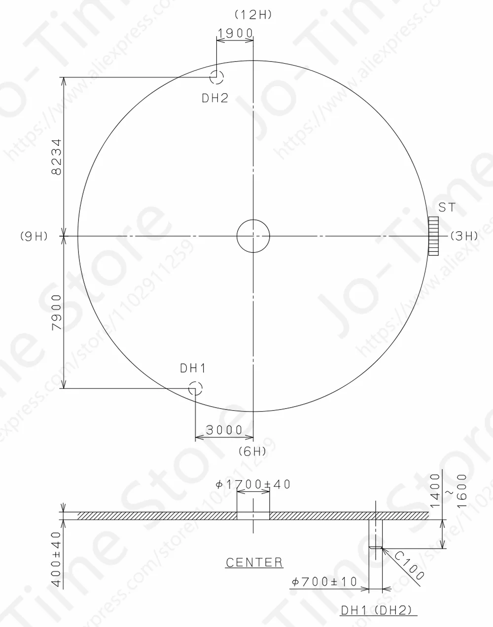 Mouvement 2036 Mouvement Miyota 2036 doté d\'une hauteur d\'aiguille plus élevée qui consente les modèles prennent une avantage de la profondeur du cadran 3 aiguilles