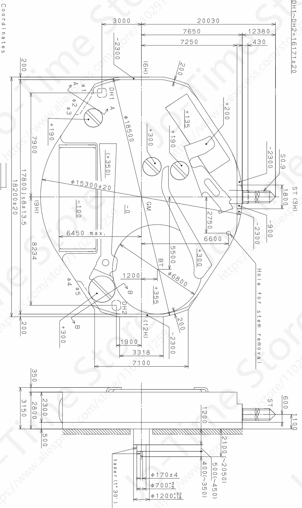 Mouvement 2036 Mouvement Miyota 2036 doté d\'une hauteur d\'aiguille plus élevée qui consente les modèles prennent une avantage de la profondeur du cadran 3 aiguilles