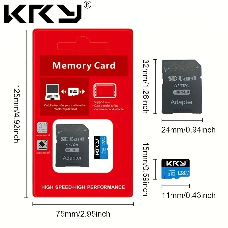 Carte mémoire micro SD pour téléphone, carte SD, carte Flash TF, classe 10, 128 Go, 32 Go, 64 Go, 128 Go – Image 2