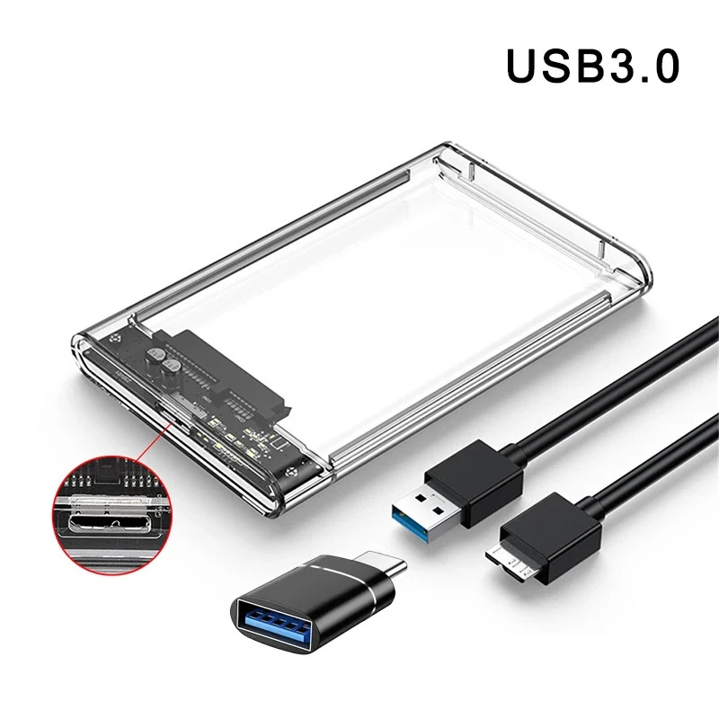 Micro B vers Type A USB 3.0 avec Adaptateur Type A vers Type C