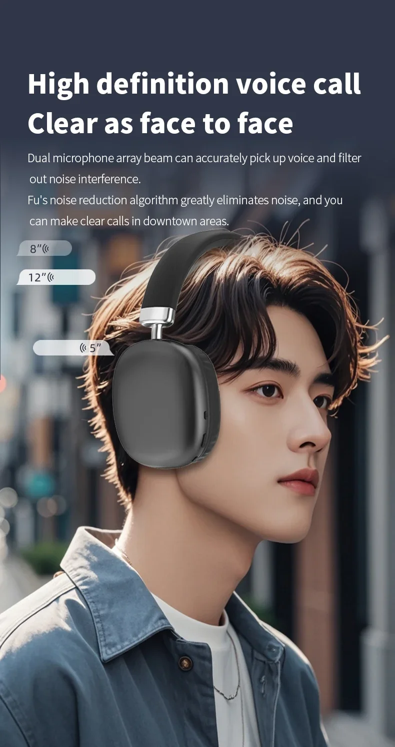 2025 nouveau Air Max Bluetooth écouteur sur l\'oreille casque sans fil stéréo surround casque de jeu pour Apple Iphone Xiaomi téléphone