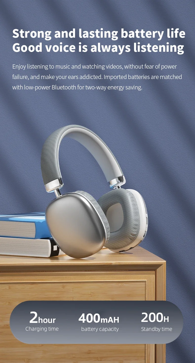 2025 nouveau Air Max Bluetooth écouteur sur l\'oreille casque sans fil stéréo surround casque de jeu pour Apple Iphone Xiaomi téléphone