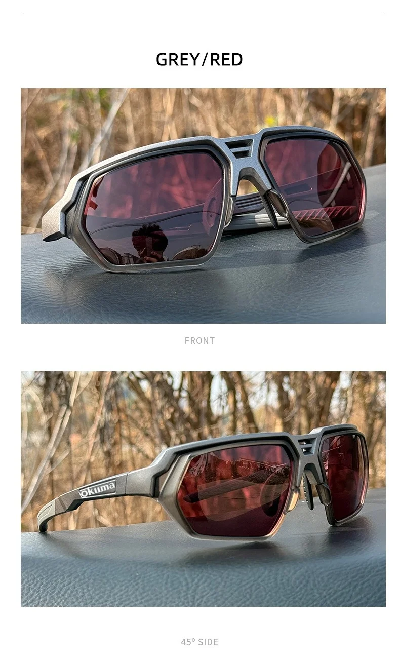 Lunettes de pêche d\'extérieur OKUMA 2026, nouvelle collection, polarisées UV400 pour la détection des poissons, idéales pour le cyclisme, la randonnée et l\'alpinisme.