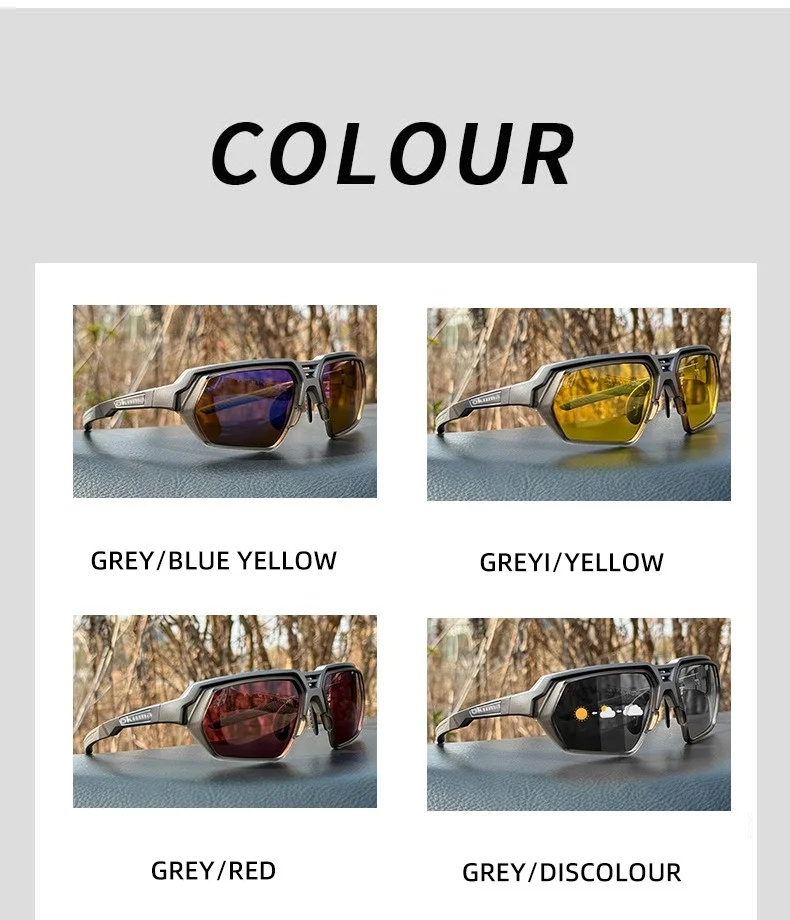 Lunettes de pêche d\'extérieur OKUMA 2026, nouvelle collection, polarisées UV400 pour la détection des poissons, idéales pour le cyclisme, la randonnée et l\'alpinisme.