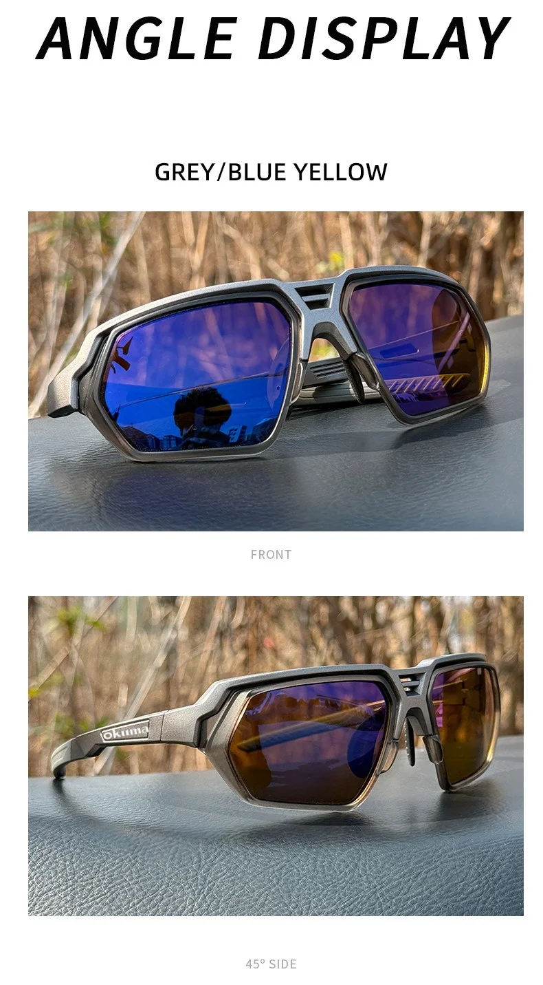 Lunettes de pêche d'extérieur OKUMA 2026, nouvelle collection, polarisées UV400 pour la détection des poissons, idéales pour le cyclisme, la randonnée et l'alpinisme.