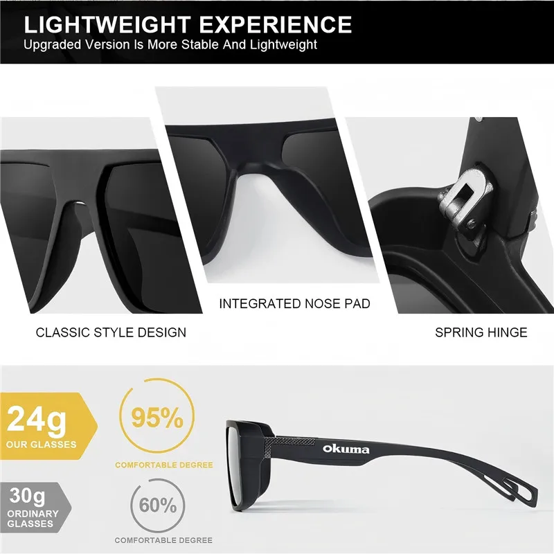 Lunettes de Soleil Homme Chasse Conduite Cyclisme VTT Sport Polarisées UV400 – Image 7
