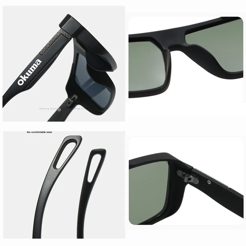 Lunettes de Soleil Homme Chasse Conduite Cyclisme VTT Sport Polarisées UV400 – Image 6