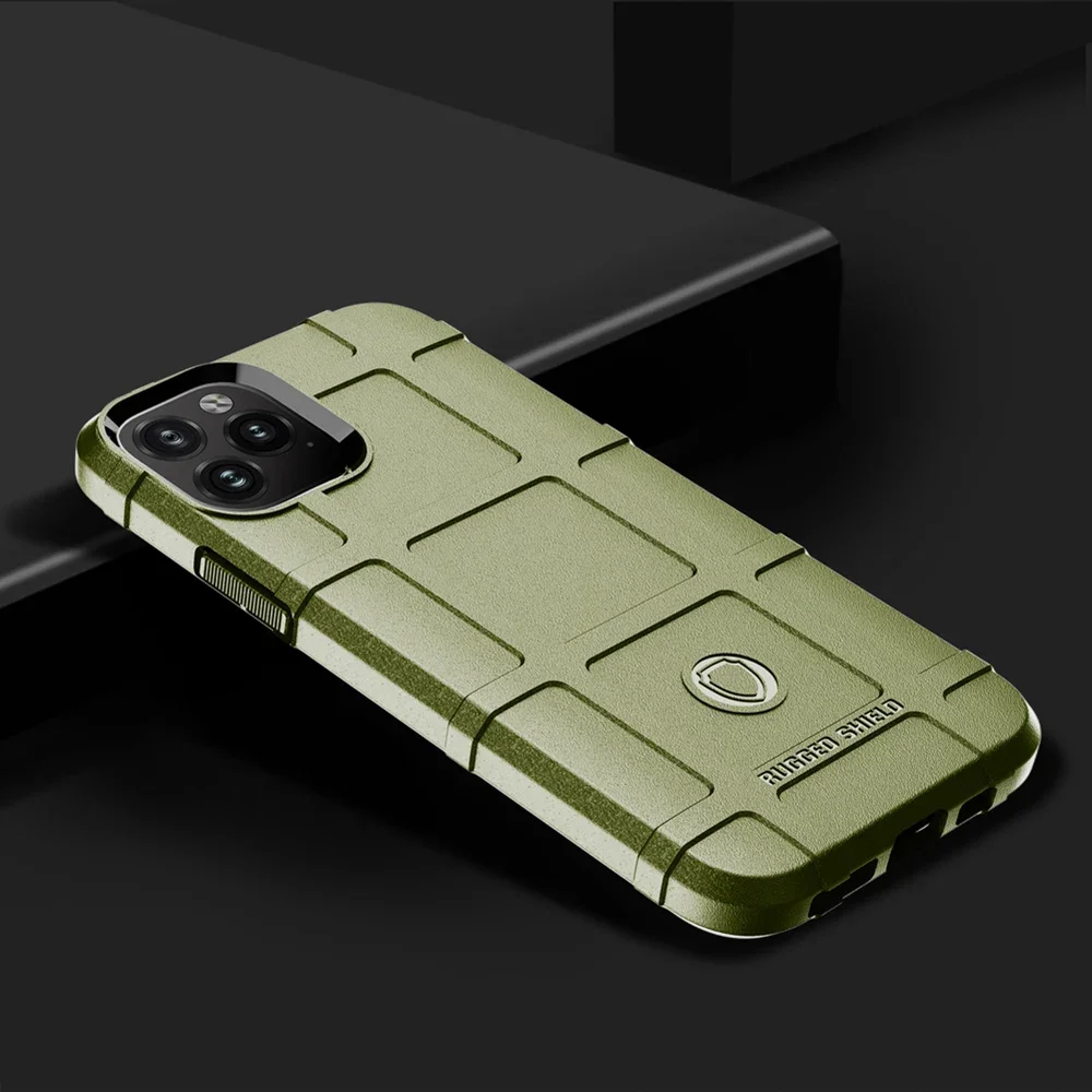 Coque en caoutchouc mat, bouclier robuste antichoc, pour iPhone 17 15 14 13 12 11 16 Pro Max iPhone17, couverture d\'armure militaire anti-chute