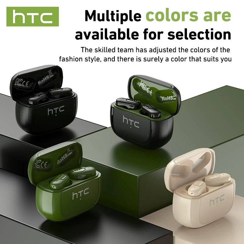 Casque Audio Ecouteurs HTC NE51 Bluetooth Oreillettes Traduction Automatique IA – Image 2