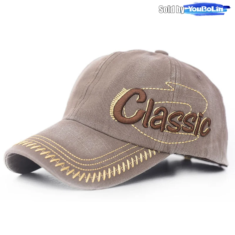Casquette Baseball Homme Brodée Classic Délavée Rétro Eté Hiver Effet 3D Sport – Image 4