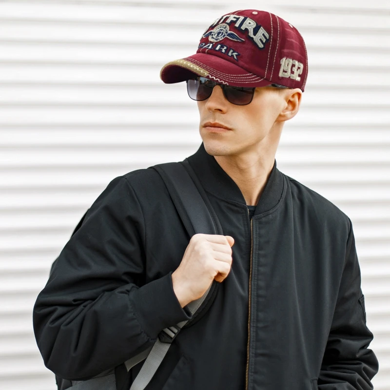 Casquette Baseball Homme Brodée Denim SpitFire Spark 1932 Qualité Coton Sport