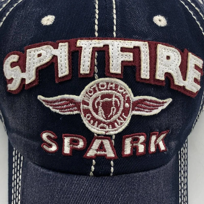 Casquette Baseball Homme Brodée Denim SpitFire Spark 1932 Qualité Coton Sport – Image 5