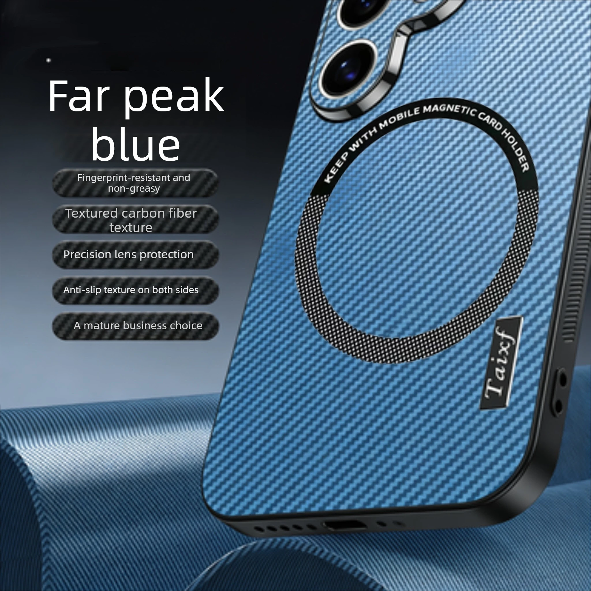 Coque Samsung Galaxy S26 S25 S24 Plus Ultra FE Fibre de Carbone Antichoc Robuste – Image 5