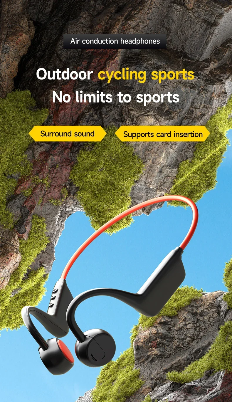 Casque à conduction osseuse sans fil pour la natation et le sport, étanche IPX8, Bluetooth 5.4 avec micro, pour l'exercice et le fitness, NOUVEAU 2026