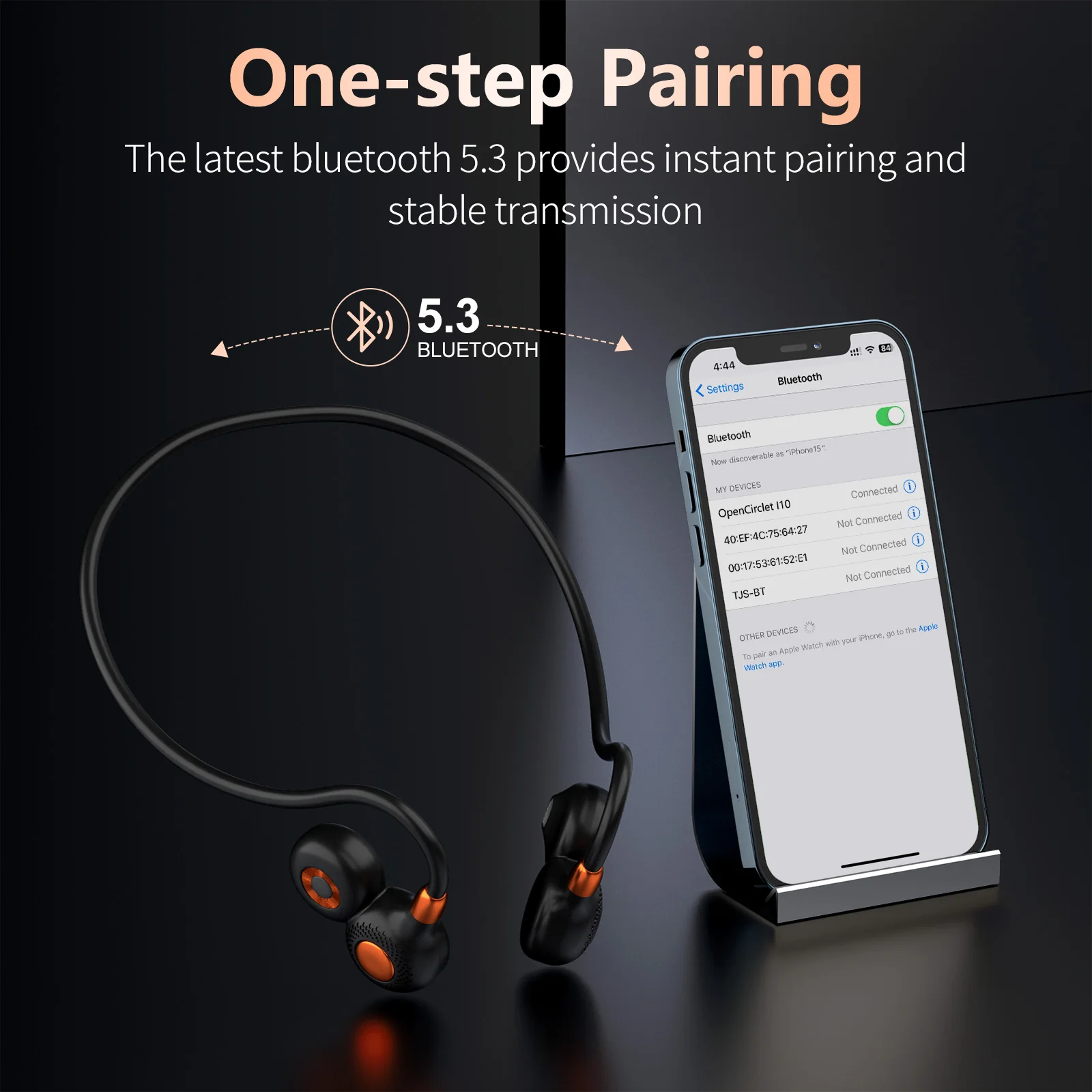 Casque Audio Ecouteurs à Conduction d'Air Sans Fil Bluetooth IPX6 Longue Durée – Image 7