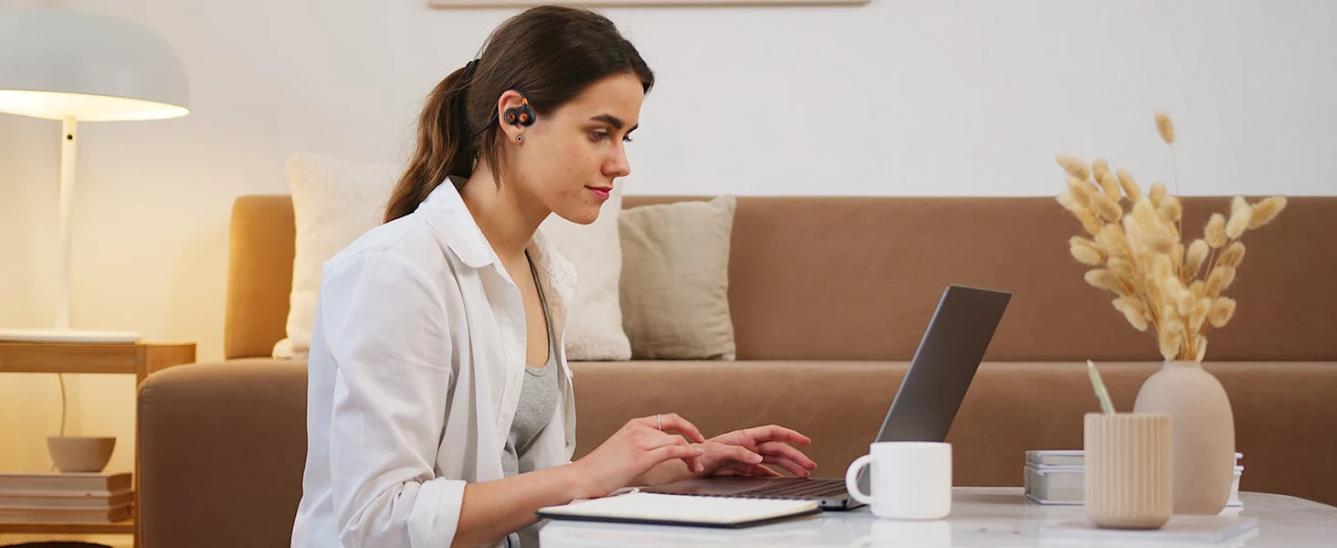 Écouteurs de Sport à oreille ouverte, sans fil, à Conduction d\'air, avec micro, résistant à l\'eau IPX6, batterie de 10 heures, Bluetooth 5.3
