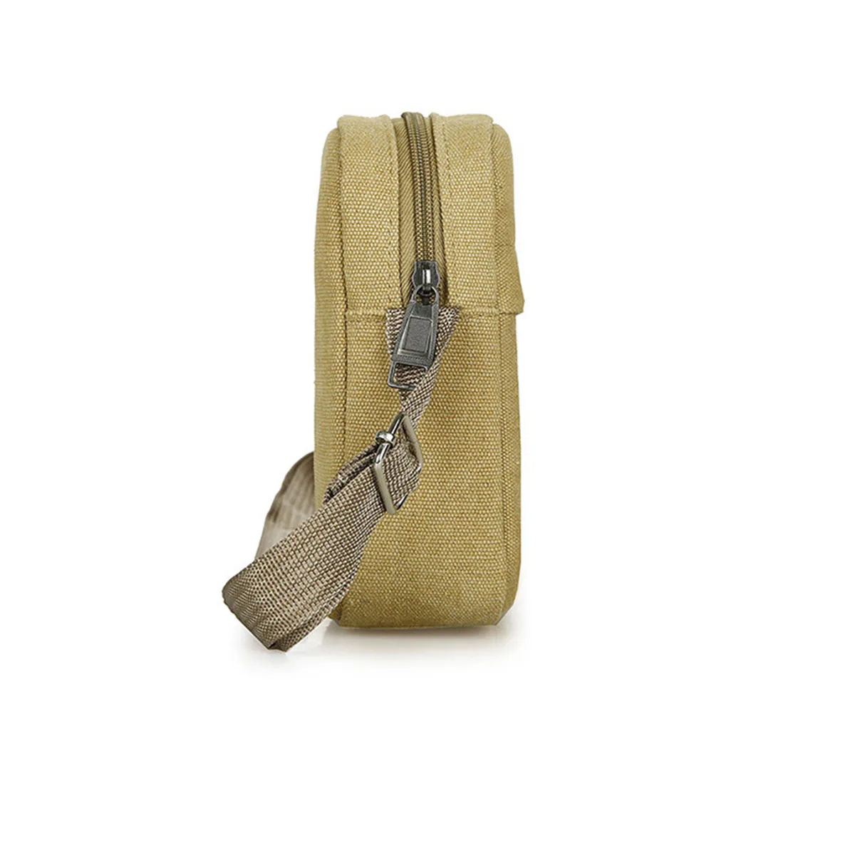 Sac Sacoche Homme Bandoulière Toile Nylon Poche Avant Fourre-Tout Téléphone Clés – Image 5