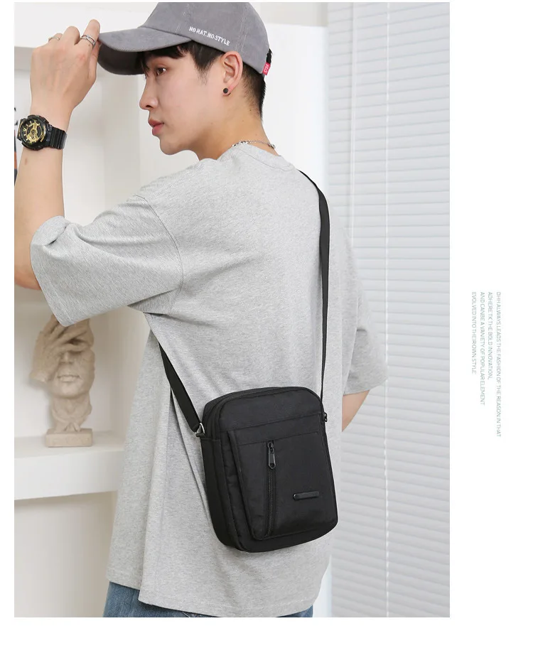 Sac à bandoulière en toile de Sport pour hommes polyvalent réglable adapté aux vêtements d\'affaires et décontractés parfait pour les sacs à main de voyage Bolsa
