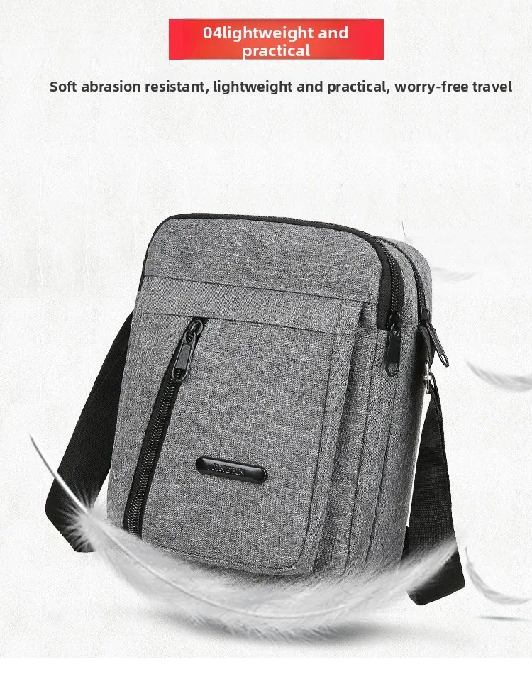 Sac à bandoulière en toile de Sport pour hommes polyvalent réglable adapté aux vêtements d'affaires et décontractés parfait pour les sacs à main de voyage Bolsa