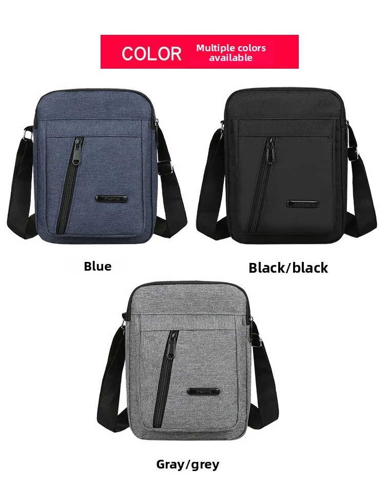 Sac à bandoulière en toile de Sport pour hommes polyvalent réglable adapté aux vêtements d\'affaires et décontractés parfait pour les sacs à main de voyage Bolsa
