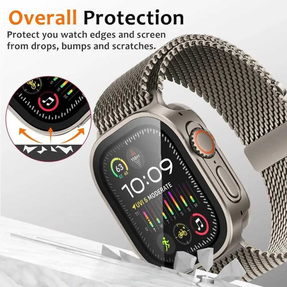 Boîtier métallique étanche en alliage d\'aluminium, boîtier de protection complet pour Apple Watch Ultra 3 49mm 11 10 46 42mm pour Iwatch 987654SE 44 45MM Boîtier métallique étanche en alliage d\'aluminium, boîtier de protection complet pour Apple Watch Ultra 3 49mm 11 10 46 42mm pour Iwatch 987654SE 44 45MM