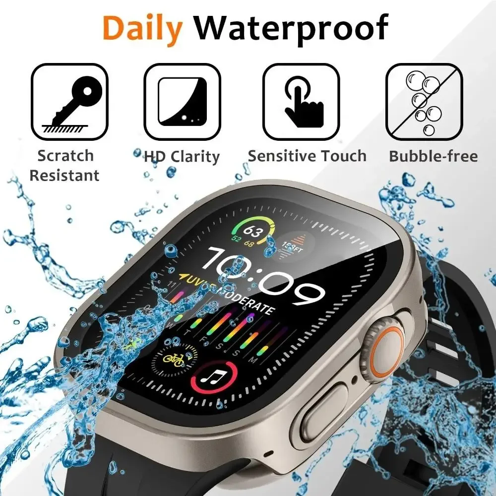 Boîtier métallique étanche en alliage d\'aluminium, boîtier de protection complet pour Apple Watch Ultra 3 49mm 11 10 46 42mm pour Iwatch 987654SE 44 45MM Boîtier métallique étanche en alliage d\'aluminium, boîtier de protection complet pour Apple Watch Ultra 3 49mm 11 10 46 42mm pour Iwatch 987654SE 44 45MM