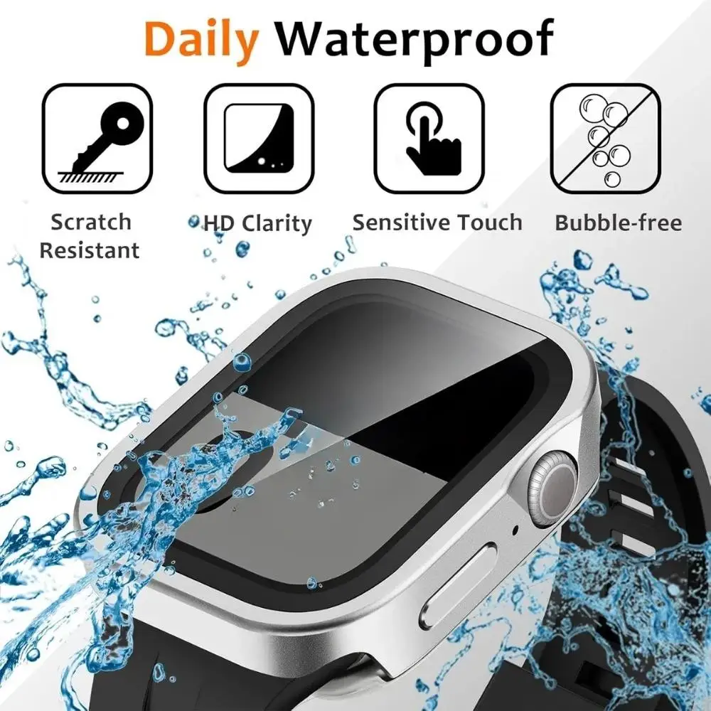Boîtier métallique étanche en alliage d\'aluminium, boîtier de protection complet pour Apple Watch Ultra 3 49mm 11 10 46 42mm pour Iwatch 987654SE 44 45MM Boîtier métallique étanche en alliage d\'aluminium, boîtier de protection complet pour Apple Watch Ultra 3 49mm 11 10 46 42mm pour Iwatch 987654SE 44 45MM