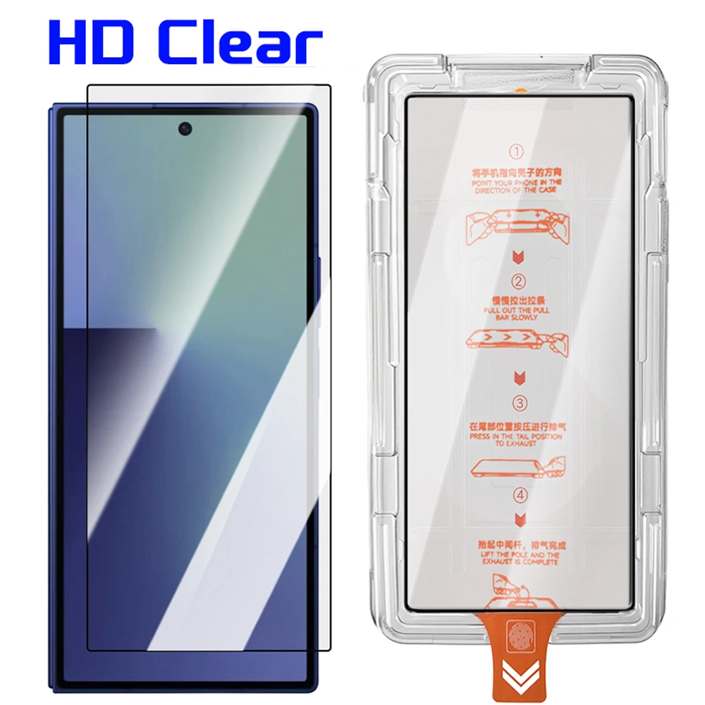 Protecteur d\'écran pour Samsung Galaxy Z Fold 7, 1/2/3 pièces, facile à installer, Anti-espion/HD, verre trempé extérieur transparent pour Z Fold7