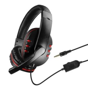 Casque Audio Filaire Gaming Circum-Auriculaires Jack 3.5mm Microphone Boom 2m