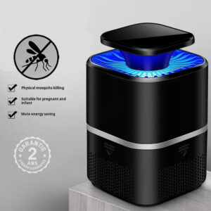 Lampe Anti Moustiques Insectes UV Lumière Bleue USB Aspirant Silencieux Sécurisé