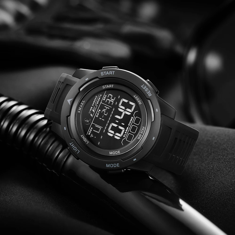 Montre Homme Multifonctions Digital Sport 50M Chronographe Alarme Lumineuse – Image 5