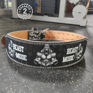 Ceinture d'Haltérophilie Cuir PU Gorille Kong 56-115cm Musculation Powerlifting