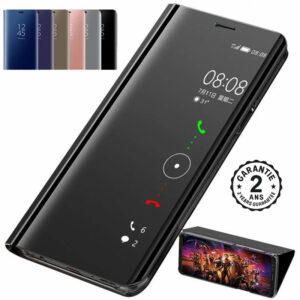 Coque Étui à Rabat Écran Miroir Galaxy S25 S24 S23 S22 S21 S20 S10 Plus FE Ultra