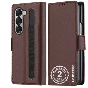 Coque Étui Portefeuille Samsung Galaxy Z Fold 7 6 5 4 3 5G Porte Stylet Cuir PU