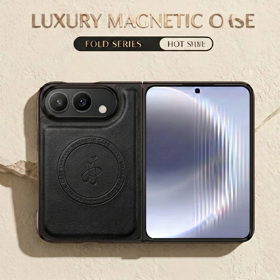 Étui Coque iPhone Duo Similicuir Magsafe Magnétique Pliable Chargement Sans Fil – Image 5