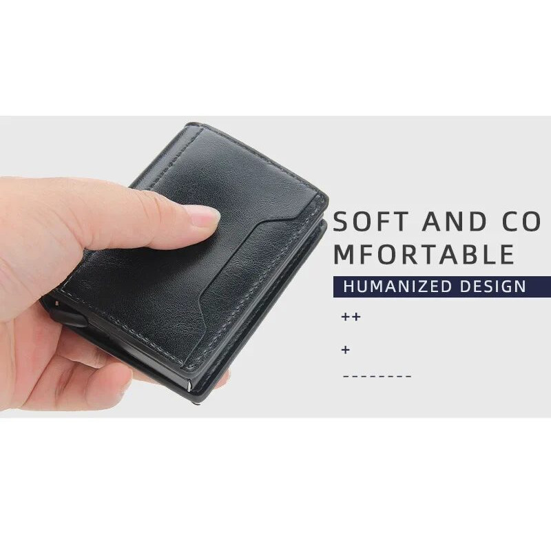 Portefeuille Porte Cartes 5 CB iPhone Magsafe Anti RFID Cuir PU Magnétique Luxe – Image 22