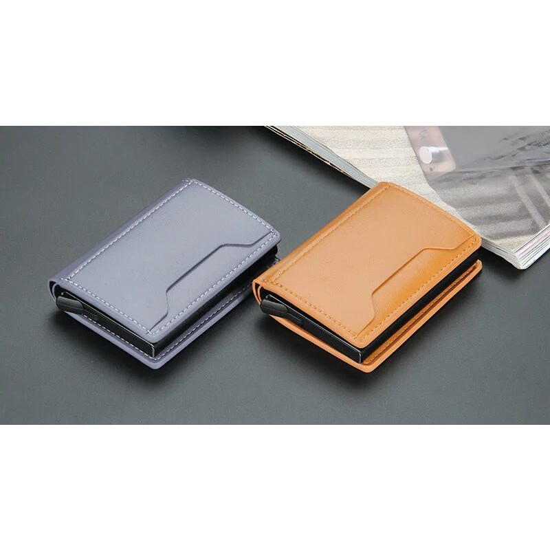 Portefeuille Porte Cartes 5 CB iPhone Magsafe Anti RFID Cuir PU Magnétique Luxe – Image 18