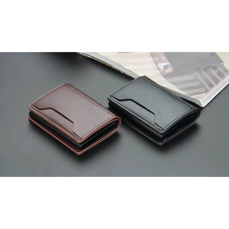 Portefeuille Porte Cartes 5 CB iPhone Magsafe Anti RFID Cuir PU Magnétique Luxe – Image 19