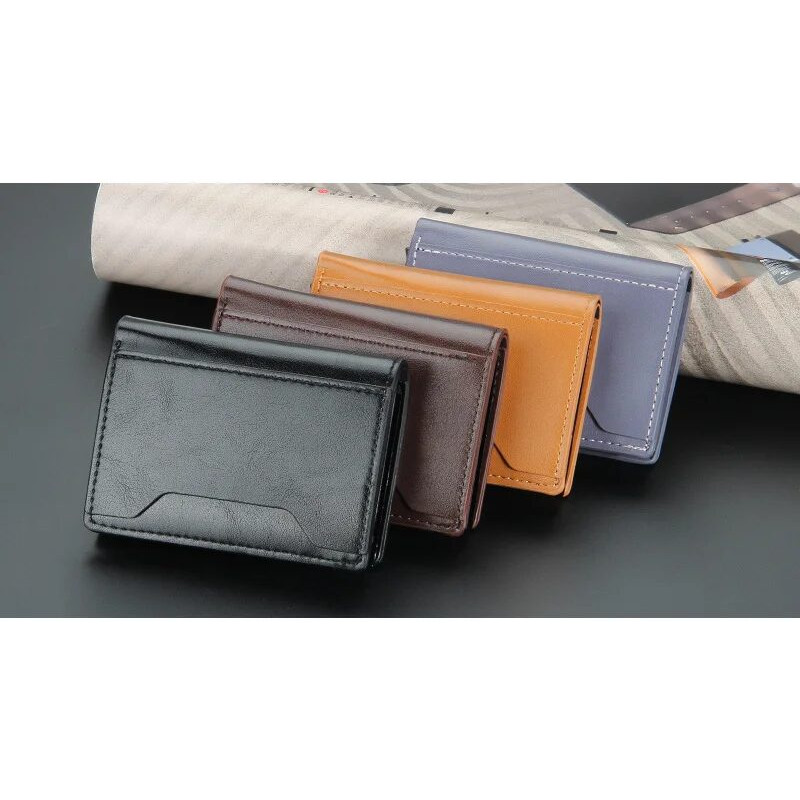 Portefeuille Porte Cartes 5 CB iPhone Magsafe Anti RFID Cuir PU Magnétique Luxe – Image 17