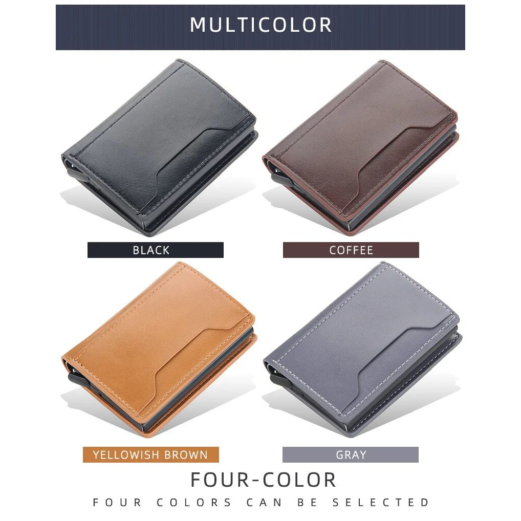Portefeuille Porte Cartes 5 CB iPhone Magsafe Anti RFID Cuir PU Magnétique Luxe – Image 15