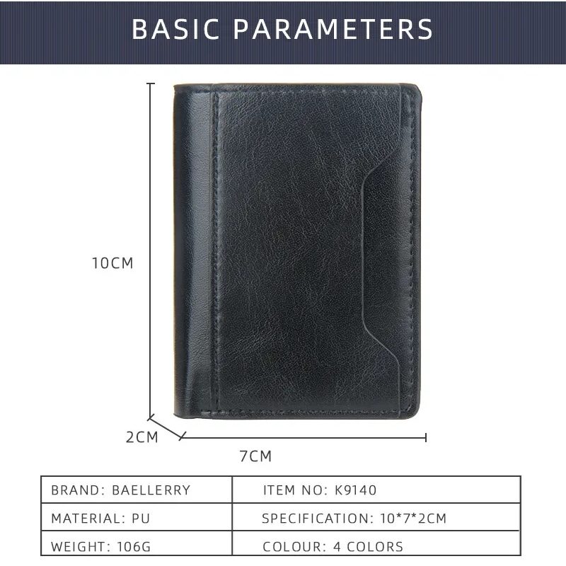 Portefeuille Porte Cartes 5 CB iPhone Magsafe Anti RFID Cuir PU Magnétique Luxe – Image 14