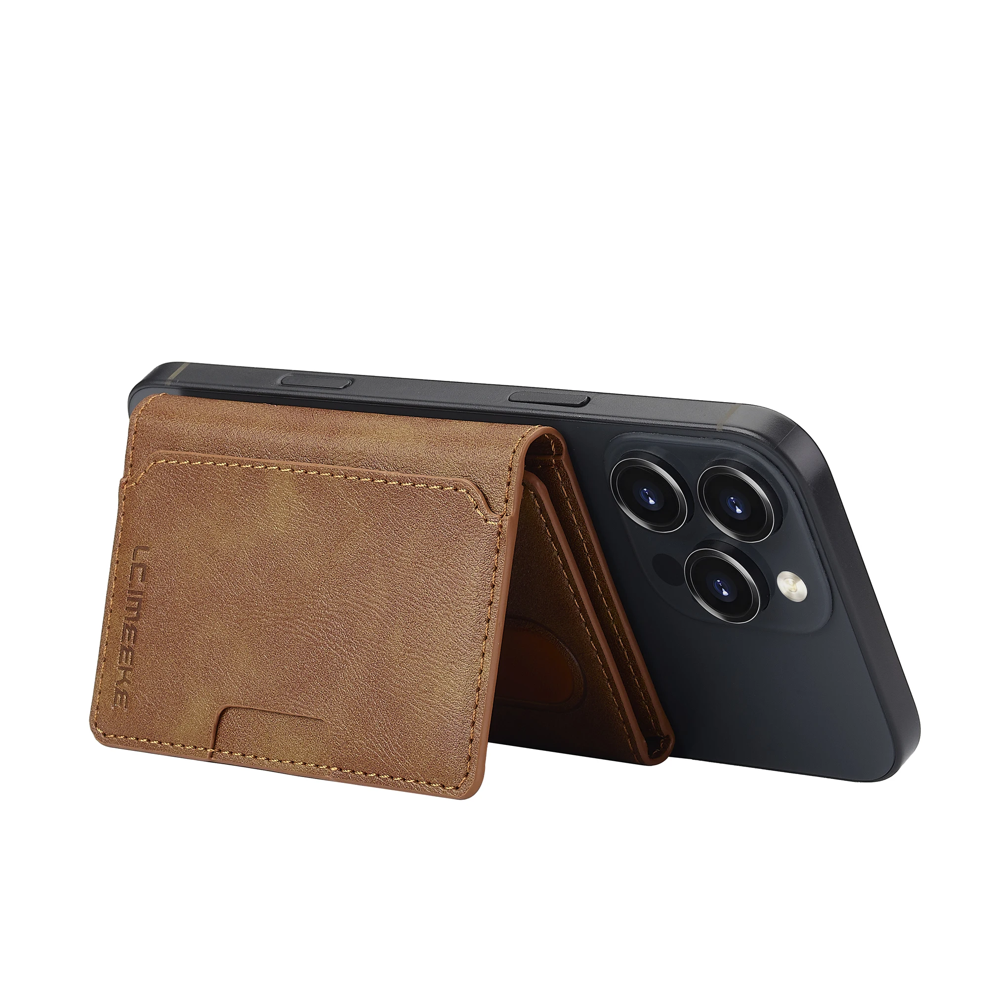 Portefeuille Porte Cartes 5 CB iPhone Magsafe Anti RFID Cuir PU Magnétique Luxe – Image 8