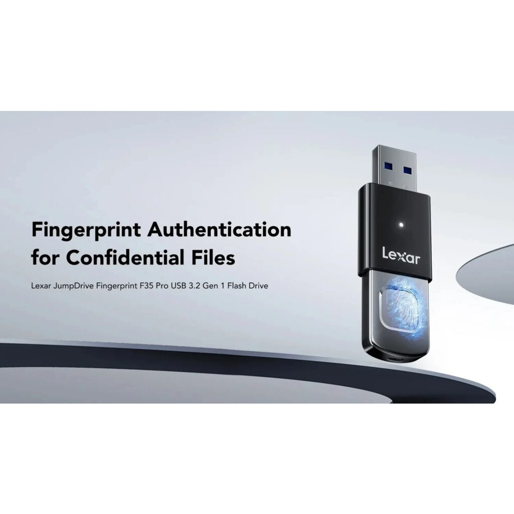 Clé USB Lexar F35 Pro 64 128 256 Go USB 3.2 Empreinte Digitale Cryptage AES – Image 7