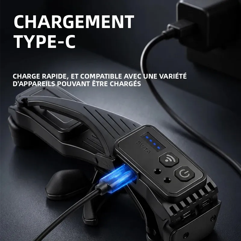Lampe Frontale Lunettes LED à Induction COB XTE Rechargeable USB IPX4 Atelier – Image 5