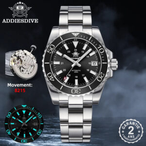 Montre de Plongée Sous-Marine Automatique Homme Acier Saphir 200m ADDIESDIVE