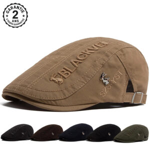 Casquette Béret Coton Homme Réglable Rabbit BlackVeil Kaki Vert Noir Marron Bleu