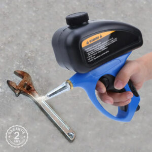 Pistolet de Sablage Pneumatique 90psi Anti Rouille + Réservoir 0.5 litres Bleu