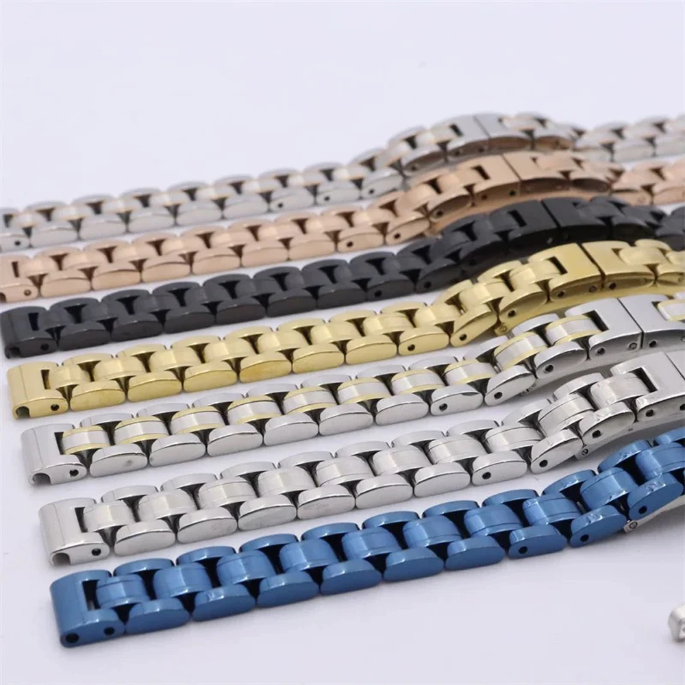Bracelet de Montre Femme Acier Inoxydable Boucle Déployante Papillon 10mm 8mm – Image 2