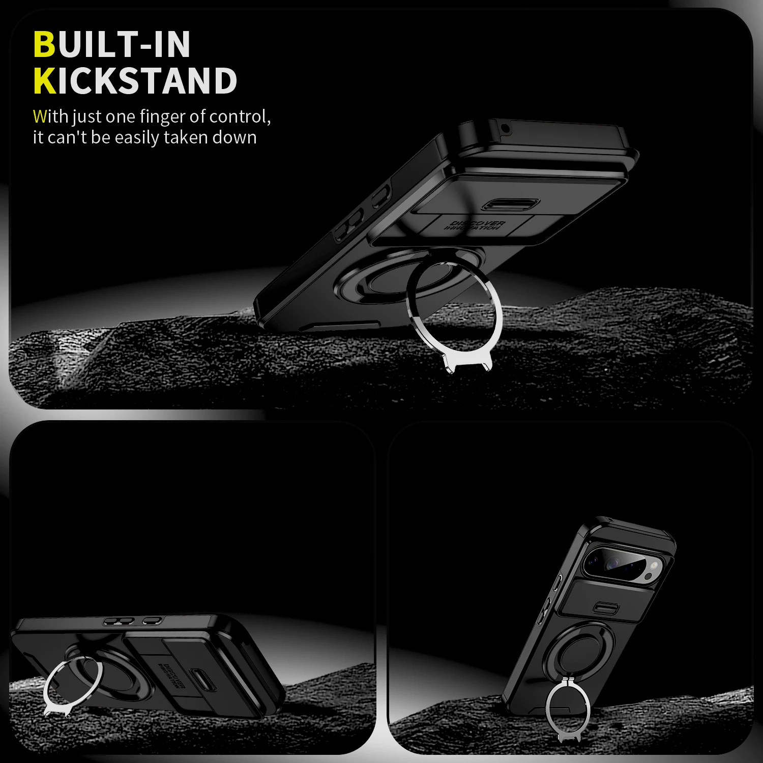Coque Google Pixel 11 10 9 8 7 Pro XL Couvercle Camera Magsafe Anneau Magnétique – Image 7